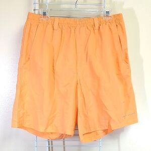 Columbia PFG MED Peach Omni Shade Lined Multi Pockets Men's Water Shorts Trunks